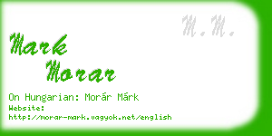 mark morar business card